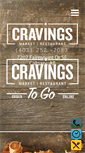 Mobile Screenshot of cravingsmarketrestaurant.com